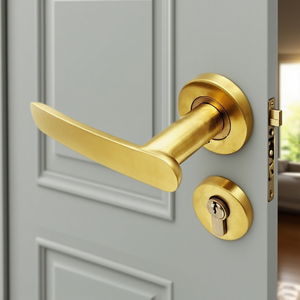 <span class=keywords><strong>Poignée</strong></span> <span class=keywords><strong>de</strong></span> fenêtre en alliage <span class=keywords><strong>de</strong></span> zinc avec manivelle en acier inoxydable, opérateur moderne à revêtement PVD - Product Image 2