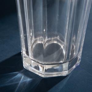 Verres <span class=keywords><strong>à</strong></span> bière octogonaux en <span class=keywords><strong>verre</strong></span> trempé transparent moderne, capacité 150 ml, vente en gros, directement de l'usine OEM - Product Image 5