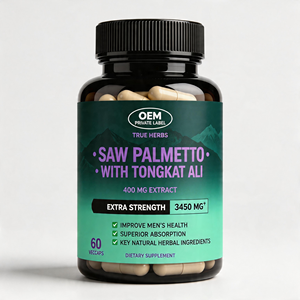 Cápsulas Veganas de Saw Palmetto OEM/ODM, Suplementos Herbales <span class=keywords><strong>para</strong></span> <span class=keywords><strong>la</strong></span> Salud Masculina, Producto de Belleza Efectivo, Tongkat Ali - Product Image 1