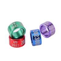 Bague de pigeon en aluminium personnalisée de haute qualité avec numéro de téléphone
