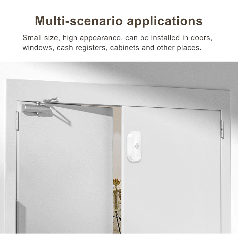 Larkkey Tuya Smart Life WiFi Vibration Sensor for Home Garage & Hotel Doors/Windows with App Control · image 4