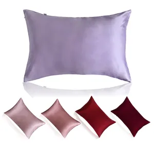 हल्के गुलाबी तकिया मामले Suppliers-Mansphil 16mm कस्टम लक्जरी रेशम Pillowcase शुद्ध असली रेशम तकिया मामले के साथ लिफाफा शैली