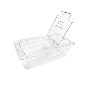 Polycarbonate gn Pan với notched nắp để phục vụ kem trong khách sạn và nhà hàng - Product Image 3
