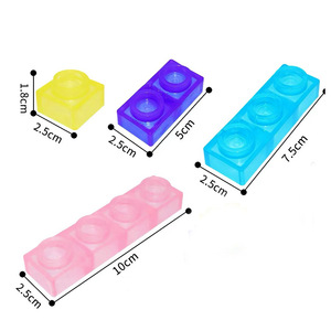 Blocs de puzzle éducatifs transparents et compressibles Jelly Sensory pour enfants, 40 pièces, jouets créatifs pour soulager le stress - Product Image 5