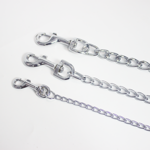 Correa para Perro <span class=keywords><strong>Pitbull</strong></span> de Cadena de Hierro Resistente para Exteriores, Diseño Clásico, con Clip, para Perros Pequeños y Grandes - Product Image 5