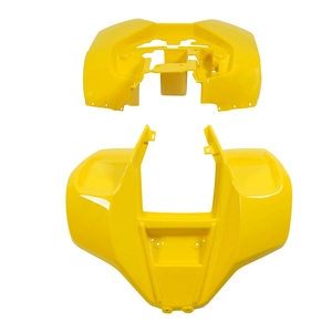 Kit de carénage jaune pour garde-boue avant et arrière pour Suzuki LT80 et Kawasaki KFX80 - Product Image 1