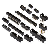 Conector IDC XG4A-4034 de 254 mm, Conector de Salida de Ángulo Recto, Conector de Orificio Pasante con Cubierta, Conector de Placa a Cable