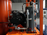 Compresor de Aire de Tornillo Rotativo Todo en Uno de 7.5kw, 8 Bar, Sistema Inteligente Industrial, Motor PLC, Alta Eficiencia, Bajo Ruido, Certificado CE