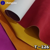 Cuir synthétique de style peau de mouton PU de 1.2mm de luxe écologique T-126 pour sacs chaussures bagages et canapés