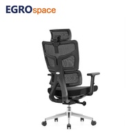Fauteuil de bureau ergonomique à dossier haut en maille EGROspace Foshan avec appui-tête inclinable et pivotant – Fabrication par l'usine CEO