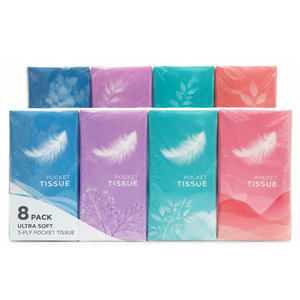 Mouchoirs en papier ultra doux 3 plis, très absorbants, jetables, pour les voyages, la maison, le bureau et l'usage quotidien - Product Image 1
