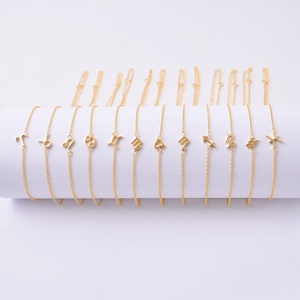 Tùy Chỉnh Vàng Ban Đầu Vòng Cổ 925 Sterling Bạc Nhỏ A-Z Bảng Chữ Cái Của Mẹ Ngày Thư Vòng Cổ Mặt Dây Chuyền quyến rũ - Product Image 3