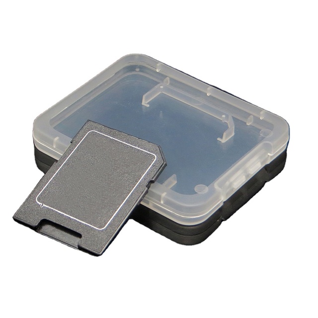 Portable 50*42*6MM Plastic Box for SD Memory Card Storage Case for SD Card
