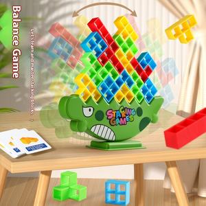 Bloques de apilamiento de juguete de enfoque interactivo educativo exclusivo bloques de construcción de equilibrio ruso para plástico para niños - Product Image 3