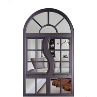Porte-fenêtre coulissante horizontale magnétique moderne la plus populaire en Chine, en verre trempé double, avec grille en aluminium pour loft