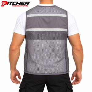 Chaleco de Seguridad Ajustable al por Mayor, Chaleco de Trabajo de Alta Visibilidad para Distribuidores de Uniformes Industriales - Product Image 5