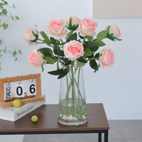 Roses Artificielles en Soie Multicolores pour la Décoration de Bureau, Maison, Mariage, Fête – Fausses Roses pour Table et Mur