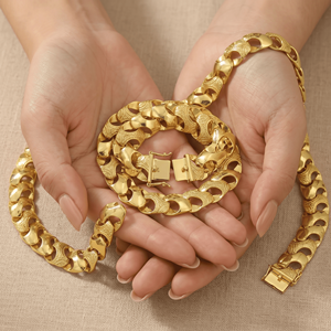 ZH Nueva Moda Cadena de Eslabones Cubanos Chapada en Oro de 24K con Engaste de Garra, Joyería de Latón para Mujer y Hombre, <span class=keywords><strong>Estilo</strong></span> Clásico - Product Image 6