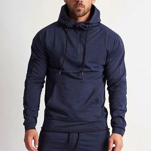 เสื้อแจ็คเก็ตผู้ชายแบบมีฮู้ด แขนยาว สีพื้น ผ้าควิลท์ คอตั้ง สำหรับฤดูหนาว แห้งเร็ว ระบายอากาศดี สไตล์สปอร์ต เหมาะสำหรับออกกำลังกาย - Product Image 6