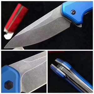 Couteau de camping, de chasse et de randonnée Ker shaw Link 1776, acier inoxydable 420, manche en alliage d'aluminium pliable, DIY 58HRC OEM - Product Image 4