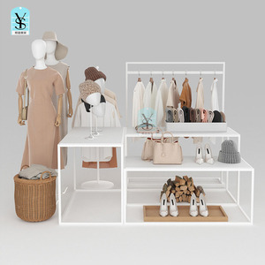 Toko ritel pakaian rak pajangan garmen rak baju desain Interior furnitur toko pakaian - Product Image 6