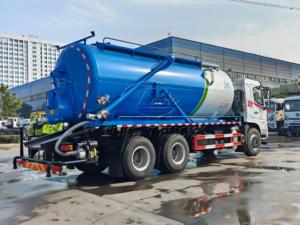 รถดูดสิ่งปฏิกูล 6×4 Dongfeng D3 18‑20CBM พร้อมถังเก็บของเสีย, แชสซี 3 เพลา, เครื่องยนต์ Yuchai 245‑270 แรงม้า, ระบบดูดสูญญากาศทรงพลังสำหรับของเสียจากอุจจาระ, รับสั่งผลิตเพื่อการส่งออก - Product Image 4