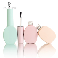 Prêt à expédier, en stock, flacon de vernis à ongles en gel vide, carré, mat, personnalisé, 12 ml, de luxe, avec pinceau et bouchons dorés