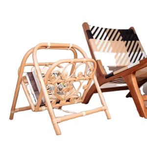 Choix chaud! Porte-revues fait main qui respecte l'environnement de rotin d'aspect minimal durable pour la décoration à la maison - Product Image 1