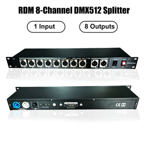 Divisor Distribuidor DMX512 RDM de 8 Canales de Alta Calidad, Amplificador de Señal Optoaislado RGBW para Iluminación LED de Escenarios, Discotecas, Bares, KTV y Espectáculos - Product Image 2