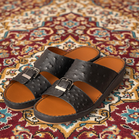 Chaussons en cuir italien SHIKOL pour hommes, chaussures habillées originales personnalisées pour hommes, sandales du Golfe pour hommes, vente en gros d'usine, luxe Ramadan 2026