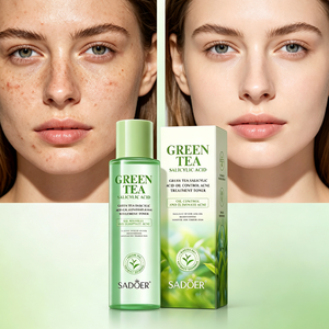 Tónico Facial con Ácido Salicílico y Té Verde, Control de Grasa, Tratamiento para el Acné, Hidratante y Equilibrante para una Piel Suave y Tersa - Product Image 1
