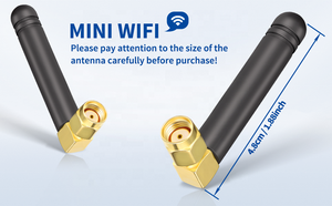 <span class=keywords><strong>Mini</strong></span> Antena <span class=keywords><strong>MIMO</strong></span> de Doble Banda 2.4GHz 4GHZ 5GHz 5.8GHz RP-SMA Macho de Ángulo Recto para FPV/USB/PCIe/WiFi - Product Image 4