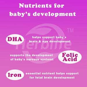Vente chaude OEM - Personnalisable - Pré-natal avec acide folique + DHA, Complément vitaminique et minéral prénatal - Product Image 3