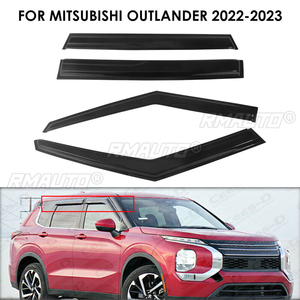 4 déflecteurs de vitres pare-pluie et pare-soleil pour Mitsubishi Outlander 2022 2023, accessoires de protection des portières - Product Image 1