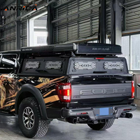 Couverture de benne de pick-up, Hardtop de benne, Capote de camping pour pick-up, Hardtop en aluminium, Rangement fermé, Universel, Anti-rouille, Personnalisable