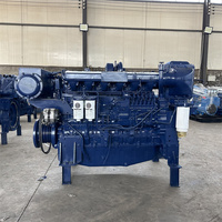 Moteur diesel marin WP12C 350-450 chevaux, refroidissement par eau de mer, moteur diesel 6 cylindres.