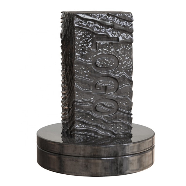 OEM ODM Geometrical Shape High Quality Porcelain Square Cube Incense Chamber Ceramic Black District Block Incense Cone Burner