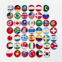 2026 Épingles métalliques de revers 256 pièces, tous les drapeaux nationaux (Brésil, Haïti, Maroc, États-Unis, Canada), pour la célébration des supporters de matchs de football populaires et la promotion