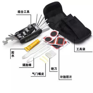 Kit d'outils de réparation de vélo Fiery Fox 16 en 1, ensemble portable en fer pour l'entretien des vélos de montagne, pack combiné - Product Image 4