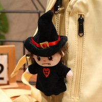 11-17CM Jouets en peluche amusants pour fête d'Halloween, figurines 3D souples de citrouille, fantôme, chauve-souris, sorcière, pendentifs et porte-clés