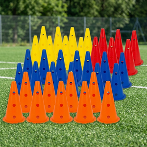 Wesure Safety 30cm Multi-Color PE Agility Cones-Durable Training Markers <b>Custom</b> <b>Logo</b> 19x19cm Base for Soccer Basketball Field - Product Image 3