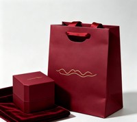 Sac de shopping vert mat avec logo doré estampé à chaud et bougie parfumée assortie, coffret cadeau rigide décoratif
