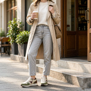 Sneakers Retrò Personalizzate per <span class=keywords><strong>Uomo</strong></span>, Scarpe Sportive Casual in Mesh e Camoscio, Produzione Diretta OEM ODM, Basso MOQ 100 Paia, Produttore con Etichetta Privata - Product Image 3
