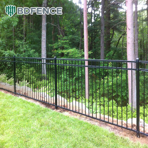 Valla de hierro personalizada de alta calidad para jardín, valla de metal puntiaguda para exteriores, barandilla de acero de Zinc negro - Product Image 3