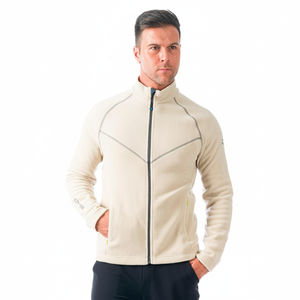 TIVO pile Polartec da uomo leggero antivento impermeabile abbigliamento Casual da esterno con colletto con cappuccio con chiusura a cerniera autunno - Product Image 2