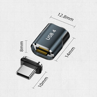 Adaptador Magnético USB-C PD de 240W, USB4, Transmisión de Datos de Alta Velocidad de 80Gbps, Conector de Proyección de Video 8K para Laptop y Teléfono