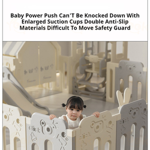 Parc de jeux polyvalent - Bleu frais, clôture pour bébé, parc de jeux pliable en plastique pour bébés et enfants, pour l'intérieur - Product Image 5