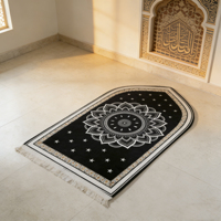 Meistverkaufte Klassische Minimalistische Paar-Gebetsmatten mit Moschee-Muster, Individueller Name, Kniepolsterung, Perfektes Geschenk für Muslime