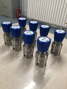 고압 역압 밸브 316L 스테인리스 스틸 0-20MPA 부식 방지 가스 액체 정밀 제어 밸브 질소