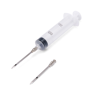 Injecteur de viande jetable de <span class=keywords><strong>seringue</strong></span> de marinade en plastique de 60ml avec l'aiguille inoxydable réutilisable - Product Image 3